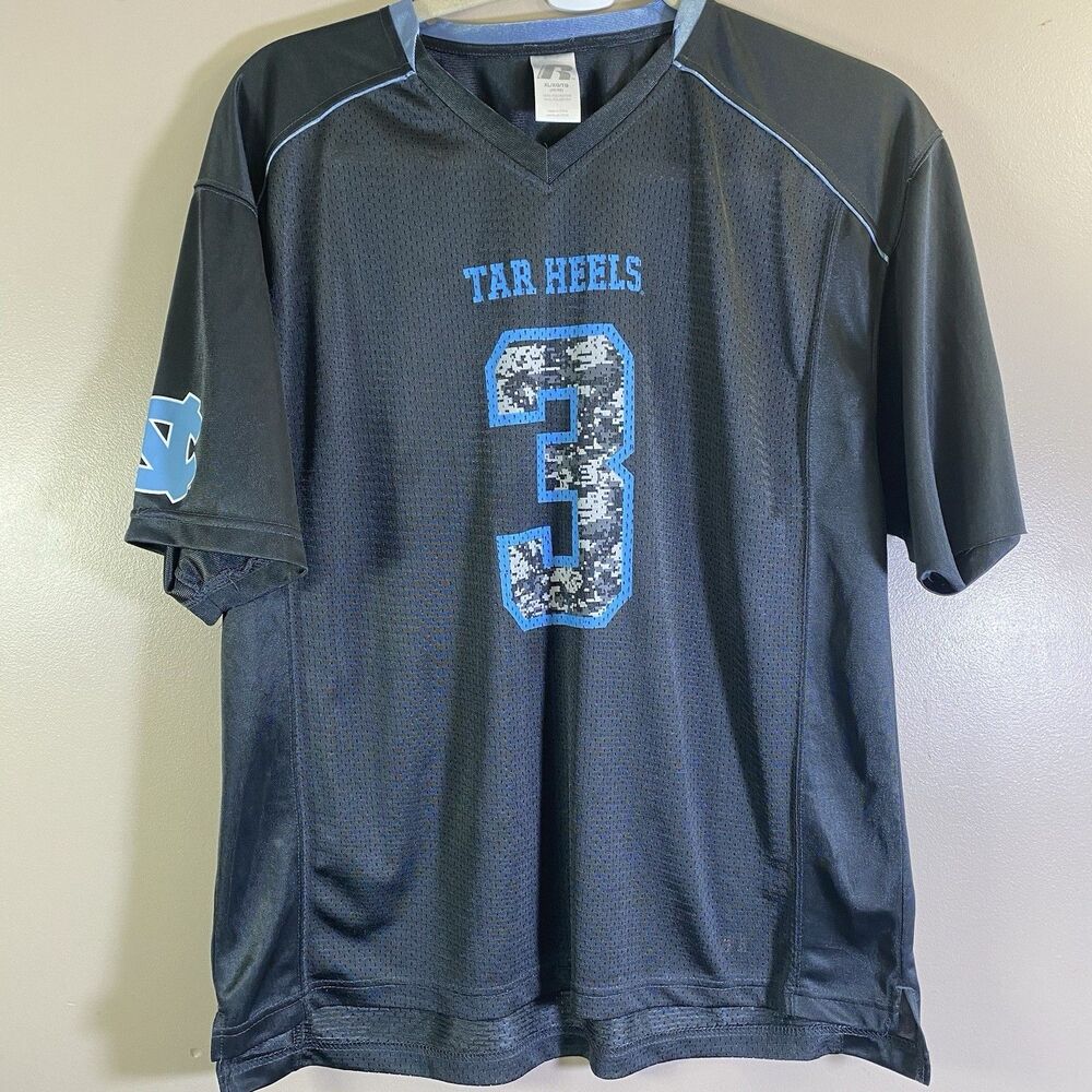 UNC North Carolina Tarheels Russell Athletic Football Jersey Camo #3 Mens Sz XL